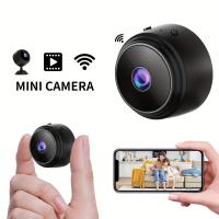 Cámara de Seguridad WiFi Compacta with Part Trasera Magnética, Recargable por USB, Controlada por App para Vigilancia en Hogar y Oficina - Blanco y Negro, Grabación en Bucle 24/7, soporte Multi-Usual - details 0