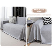 DEKORA SOUL - Colcha Multiusos de Tejido Espiga, Plaid Suave y Transpirable para Sofá y Cama - Diseño Elegante en Varias Medidas - details 2