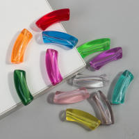 15pcs Cuentas De Acrílico Colores Variados Tubo De Bambú Grueso 11mm Codo Transparente Para Creación De Joyería Pulseras Y Collares DIY - details 4
