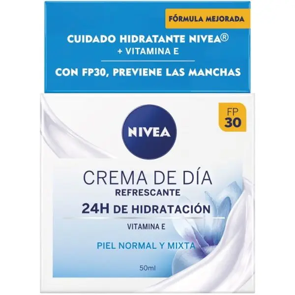 NIVEA Crema de Día 24 H SPF 30 Hidratación Piel Normal-Mixta  50 ml Crema de Día - 1
