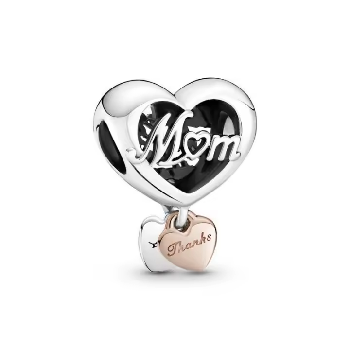Charm Pandora Corazón Gracias Mamá 789372C00 - 1