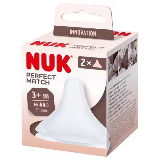 Nuk Perfect Match Tetina Silicona Anticólico Flujo M 2Uds - 1