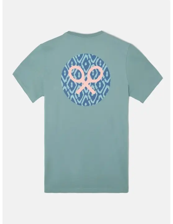 Camiseta Silbon Círculo rombos en color Verde SILBON - 1