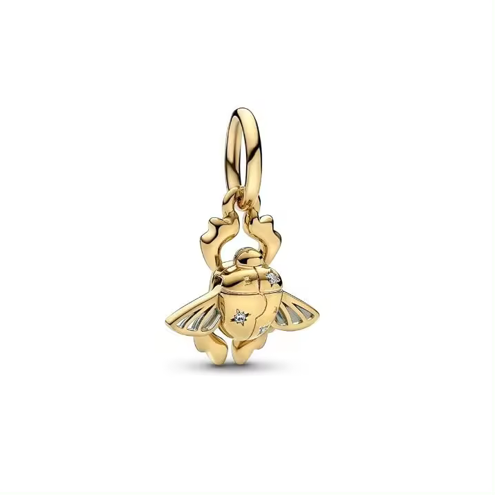 PANDORA Charms, Comes with embalaje de Caja De Regno original.- Figuras chapadas en oro de 14 Quilates, combinación de metal única - 1