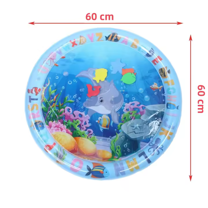 Alfombra De Juego Sensorial De Agua Para Gatos Y Perros Inflable Con Tema De Mar Oceano Juguete Sensorial Para Mascotas - 1