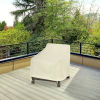 Outsunny Funda Protectora para Sillas Cubierta de Muebles Sillón Impermeable Exterior Jardín Protección contra Lluvia y Sol 68x87x77cm 600D Tela Oxford - details 1
