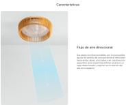 CREATE - Ventilador de techo 20W silencioso Ø58cm aspas direccionables con luz LED, Material ABS, - WIND CRAFT - details 0