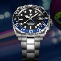 Reloj Mecánico Para Hombre PAGANI DESIGN 2025 PD-1662 Resistente Al Agua 100M Cristal De Zafiro GMT Con Coronación De Mano Automática Y Múltiples Zonas Horarias - details 22