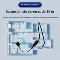 Sistema De Micrófono Inalámbrico 160 Pies Rango 2.4G Doble Cabeza Para Karaoke Amplificador De Altavoz PA Sistema De Yoga Enseñanza - details 3