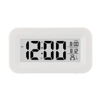Reloj De Alarma Digital LCD Con Calendario Y Termómetro Para Escritorio Decoración De Oficina Y Viaje Reloj Inteligente Para Estudiantes Presente - details 8