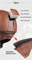 Casco De Motocicleta De Cuero Retro Para Scooter Y Motocicleta Seguridad Alemana Vintage Casco Moto Cuatro Estaciones Unisex - details 1