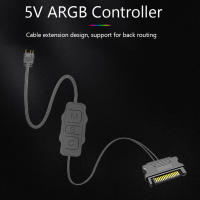 Cable De Extensión ARGB 5V 3PIN a SATA Para Controlador RGB Sync De Ventilador De PC Color Negro Material ABS Tamaño 46x22x9.5mm - details 12