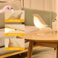 Lámpara de mesa con control tacthil, Luz regulable de 3 Vías with forma de pájaro, recargable por USB, lámpara de escritorio portátil LED para niños, Hogar, oficina, etc. - details 4