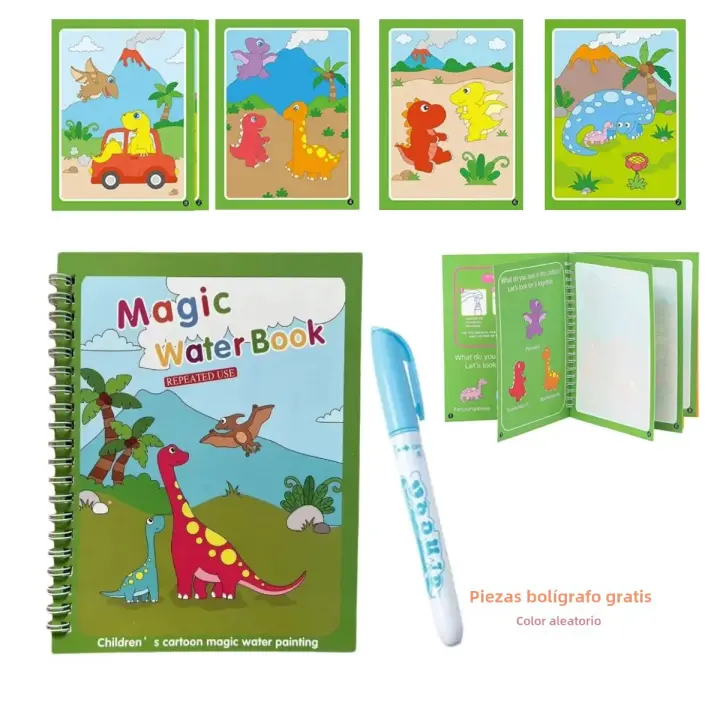 Libro Mágico De Dibujo Montessori Juguete Educativo Temprano Reutilizable Libro De Coloración Con Agua Juguetes De Dibujo Sensoriales Para Niños - 1