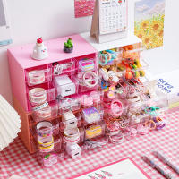 Caja De Almacenamiento Para Escritorio Con Mini Cajones Caja De Nueve Cuadrados Pila Plegable Para Joyería Accesorios De Peluquería Y Adhesivos - details 9