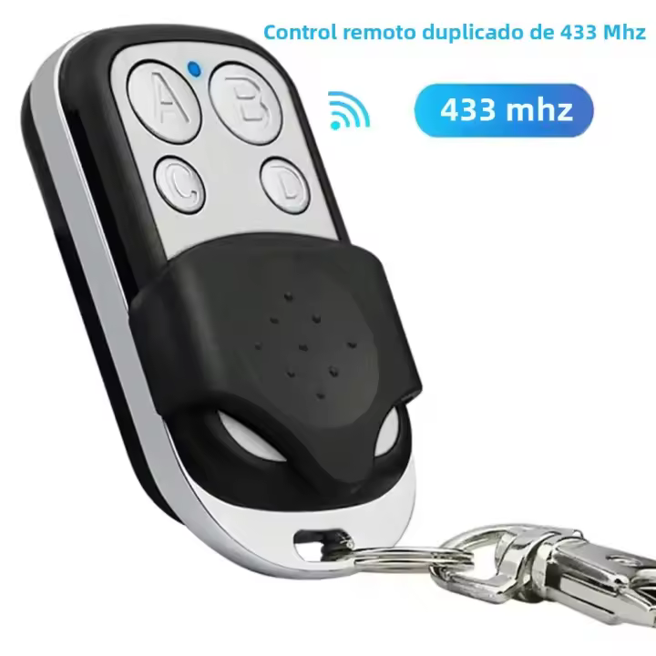 Transmisor De Botón De Presión Metálico Para Puerta De Garaje Universal 433MHz Con 4 Botones Control De Bloqueo Y Desbloqueo - 1