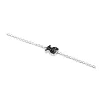 Sterling silver gemstone bear bracelet for women simple light luxury fashion jewelry - details 9