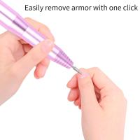 Kit De Lima de uñas profesional Eléctrica compacta para uñas acrílicas, uñas de gel, herramientas de Pulido de manicura y pedicura (Rosa estándar) - details 0