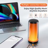 Altavoz Bluetooth con Audio hi-res 10W,12 tipos de luces de color, lámparas de ambiente de luz  nocturna inalámbrico, HiFi, portátil, IPX5, resistente al agua, múltiples modos de conexión al aire libre-QERE - details 1