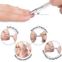 Kit De Manicura Y Pedicura Con Cortauñas En Acero Inoxidable Herramientas Para Eliminar Cutícula Y Piel Muerta Corta Y Pusher - details 15