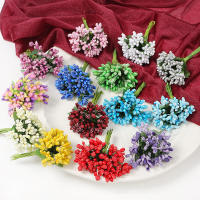 1/3/5Pcs Estambres De Flores Artificiales 8CM Para Decoración De Casamiento Fiesta Hogar Regalo De Navidad Accesorios De Ornamento - details 2