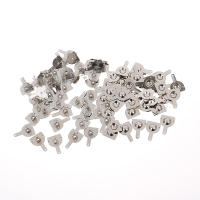 100pcs Placa De Contacto Individual Positivo Y Negativo 18650 Con Resorte 16x18.5mm 50 Pares Material De Acero Inoxidable Para Electrónica Industrial - details 0