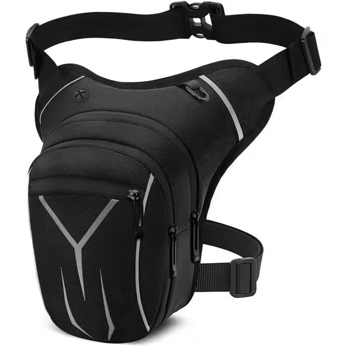 Bolsa de pierna para motorteta, Bolsa de muslo expandible, táctica, para hombre y mujeres, para correr, senderismo, cycling y Peach. - 1