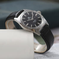 Reloj Mecánico De Mano Shanghai 7120 Para Hombre 36mm Retro Business Clásico Y Sencillo Resistente Al Agua Acero Inoxidable Y Cuero - details 2