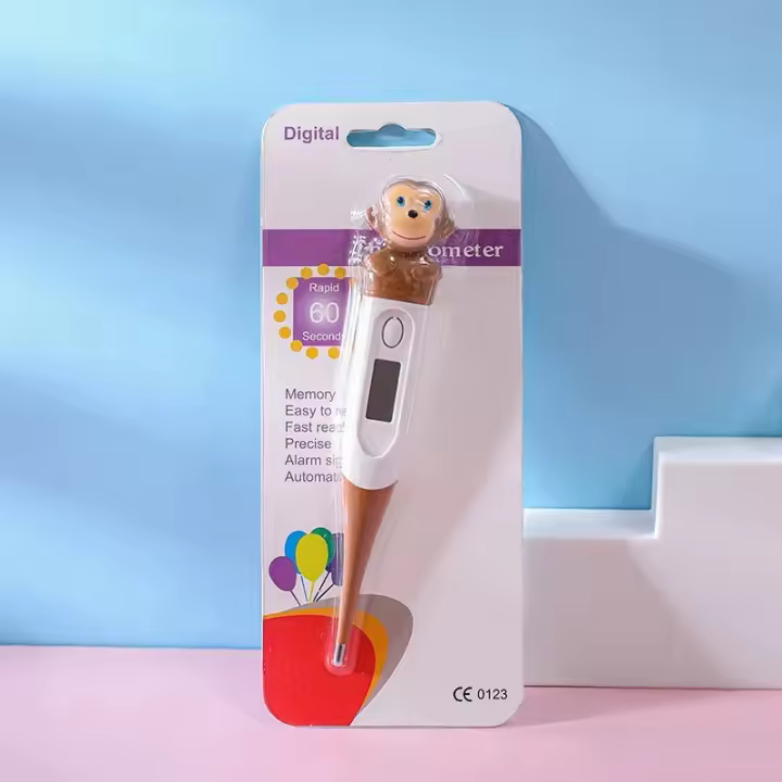 Termómetro Digital Para Niños Y Adultos Termómetro De Cabeza Suave Electrónico Para El Brazo Medidor De Temperatura Rápido Y Eficiente - 1