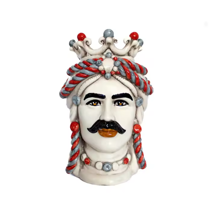 CABEZAS DE MORO H25 - TRECCE Y PERLAS - 1