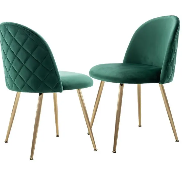Juego de 4 sillas peludas para comedor, cocina y dormitorio. Modernas, con respaldo alto, para sala de estar - 1