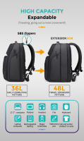 Mochila Negocios Fenruien Para Hombre 36L Impermeable Con USB Y Multiples Bolsillos Ajuste Para Portátil De 17.3 Pulgadas - details 7