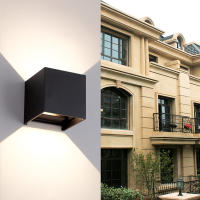 Lámpara De Pared LED 6W 12W Impermeable Para Interior Y Exterior Iluminación Para Dormitorio Balcón Jardín Porche AC110V 220V Moderna De Aluminio - details 17