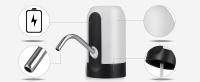 Dispensador de agua automático para botellas de vidrio, bomba eléctrica, carga USB, silicona (blanco) - details 0