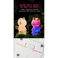 Lámpara Nocturna De Silicona Unicornio Para Niños Luz LED Recargable Por USB Decoración De Habitación Animal Cartoon Lámpara Táctil Para Regalos - details 13