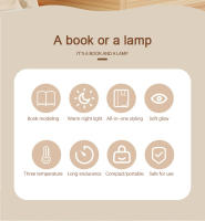Lámpara De Lectura Creativa LED En Madera Con Luz Plegable USB Decoración De Habitación Para Niños Regalo De Cumpleaños Y Vacaciones Luz Nocturna Para Dormitorio - details 4