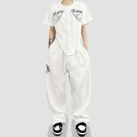Pantalones De Mujer High Waist Hip-Hop Casual Street Personality Primavera Verano 2024 Largo Ajuste Regular Estilo Ancho - details 6