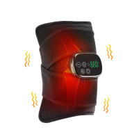 Cinturón de terapia de luz roja LED, multifuncional, con compresas calientes infrarrojas lejanas y almohadillas de masaje para hombros y rodillas. - details 16