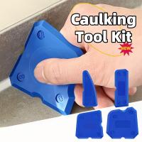 Kit De 4 Herramientas Para Sellar Juntas De Silicona Espátula Repartidor Limpiador De Bordes Para Azulejos Y Reparación - details 0