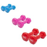 [pack 2]Mancuernas de Vinilo- Mancuernas con Revestimiento de vinilo- Mancuernas Antideslizante - Mancuernas Hexagonales, 1kg, 2kg , 3kg, 4kg , 5kg (2 Unidades) - details 1
