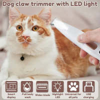 Recortadora De Pelo Para Perros Con Luz LED Y Cuchilla Ampliada De 18mm Resistente Al Agua Para Peluquería De Mascotas - details 11