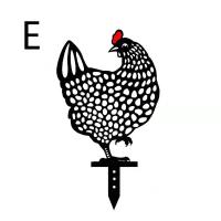 Estatua De Silueta De Pollo Vacío De 10 Pulgadas Arte De Jardín Decorativo De Hen Realista Adorno Para Exterior Material Plástico - details 15