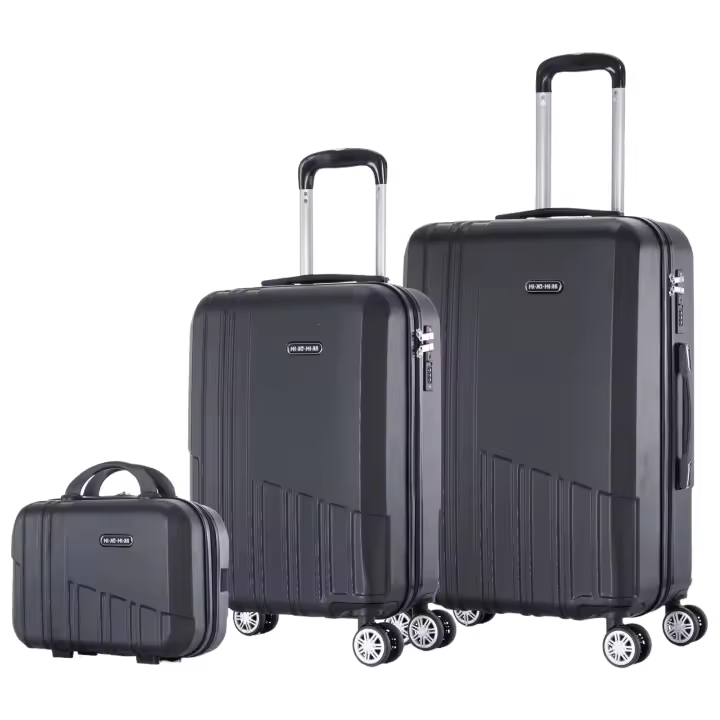 Conjunto de Maletas de Viaje Elegantes: Carcasa Ligera de ABS, Cerradura Numérica, 4 Ruedas Giratorias 360°, Asa Telescópica de Aluminio  Juego de Maletas    Set Trolley Maleta Cabina (6990 M008 8001 8002 8008 6020 D7) - 1