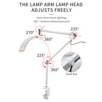 Andoer HD-M3X Luz De Video LED De Anillo De Escritorio Con Forma De Media Luna 3000K-6000K Dimmable Para Belleza Salon Maquillaje Streaming Vivo - details 2