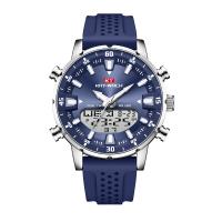 Reloj De Cuarzo Para Hombre KAT-WACH De Alta Calidad Resistente Al Agua Con Mostrador Analógico Y Digital Correa De Silicona Negro Regalo Para Padre - details 0