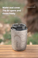 Tiartisan Taza De Café Y Té De Titanio Ultraligera Para Camping Y Exteriores Con Tapón Termo Doble Capa Portátil 400ml - details 8