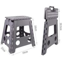 Taburete Plegable La Bolata PVC Compacto 29x22x39cm 150KG BLANCO/NEGRO - details 5