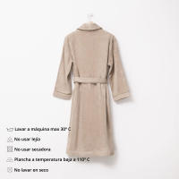 Scalpers Home Albornoz de Algodón 100% - 360GSM Gris con Ribetes Azules - Elegante y Sofisticado - details 26