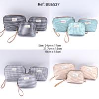 Neceser de 3 piezas  impermeable colección Vichy de Bagsgarden - details 4