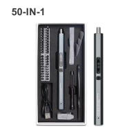 Screwdriver Eléctrica Recargable 11-en-1 50-en-1 Mini Herramienta De Mantenimiento Para Teléfonos Móviles Y Computadoras Portátil Para El Hogar - details 1